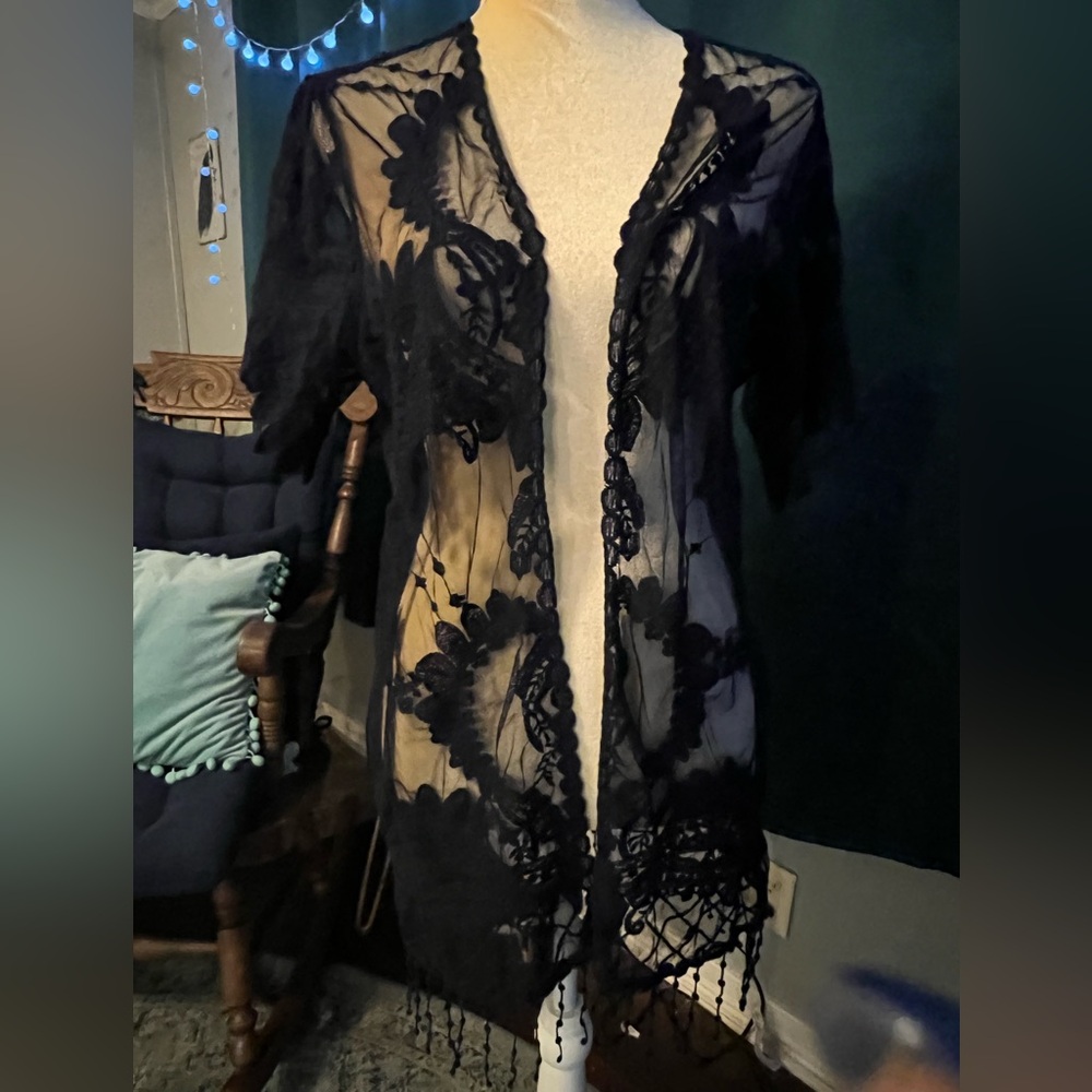Maurice’s navy blue kimono🪁 - Picture 5 of 7